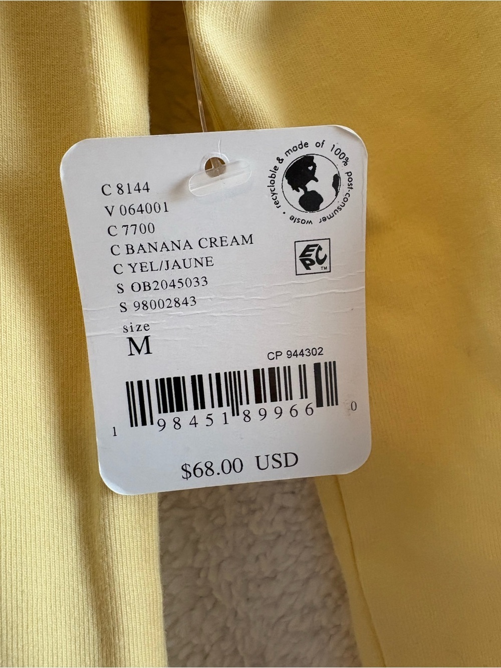 Free People free-est Onda Drop Waist Mini Dress Banana Cream Size Medium NWT - Picture 8 of 12